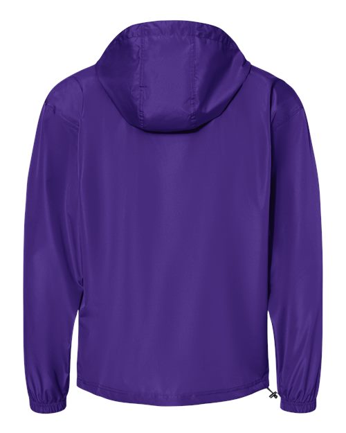Unisex Packable Anorak Jacket - Purple Back
