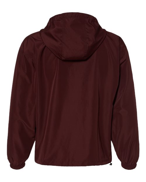 Unisex Packable Anorak Jacket - Maroon Back