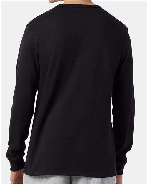Unisex Heritage Jersey Long Sleeve T-Shirt - Black Back