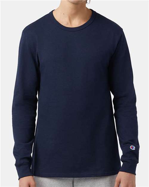 Unisex Heritage Jersey Long Sleeve T-Shirt - Navy Front