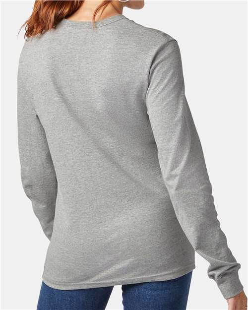 Unisex Heritage Jersey Long Sleeve T-Shirt - Oxford Grey Back