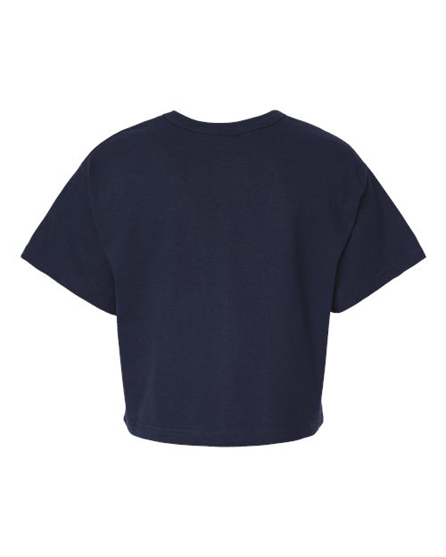 Women's Heritage Jersey Crop T-Shirt - Navy Back
