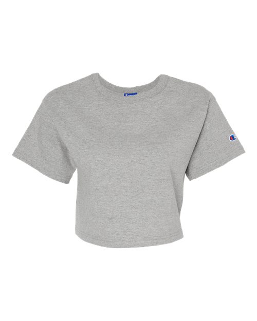 Women's Heritage Jersey Crop T-Shirt - Oxford Grey Front