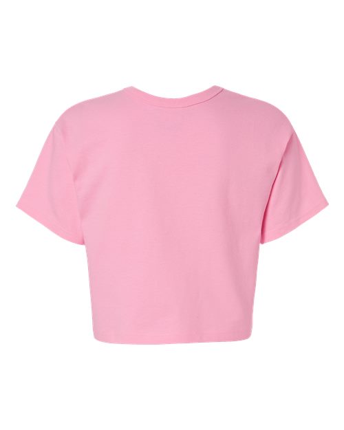 Women's Heritage Jersey Crop T-Shirt - Pink Candy Back