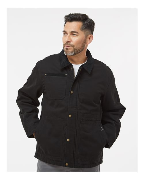 DRI DUCK Men's Tall Rambler Boulder Cloth Jacket - Model Front