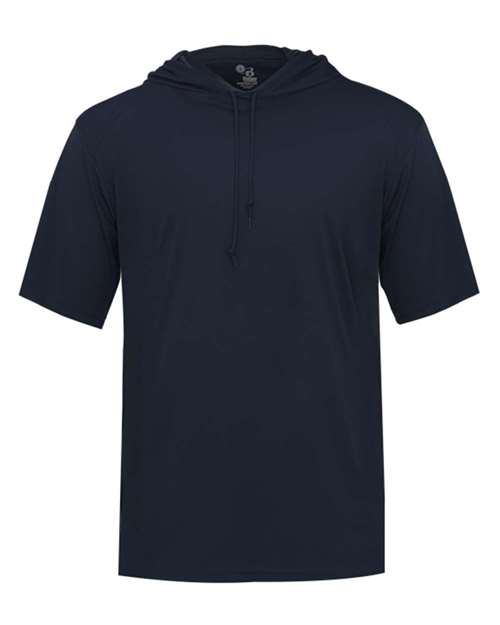 Men's B-Core Hooded T-Shirt - Navy Front