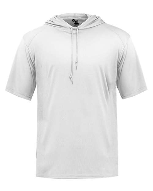 Men's B-Core Hooded T-Shirt - White Front