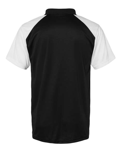 Men's Sport Polo - Black/ White Back