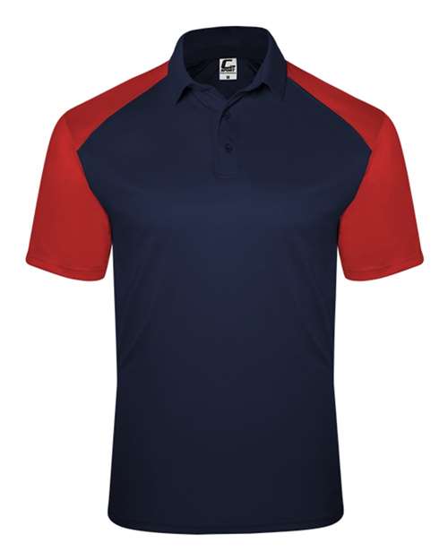 Men's Sport Polo - Navy/ Red Front