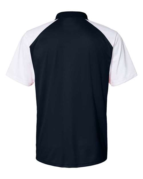 Men's Sport Polo - Navy/ White Back
