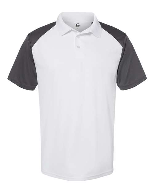 Men's Sport Polo - White/ Graphite Front