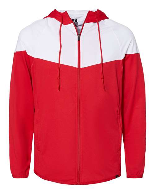 Men's Spirit Outer-Core Jacket - Red/ White Front
