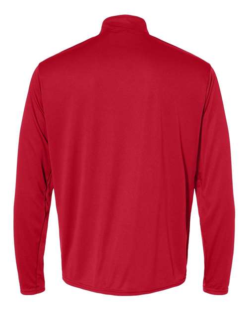 Men's Quarter-Zip Pullover - Red Back