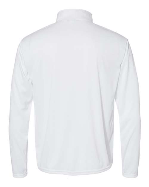 Men's Quarter-Zip Pullover - White Back
