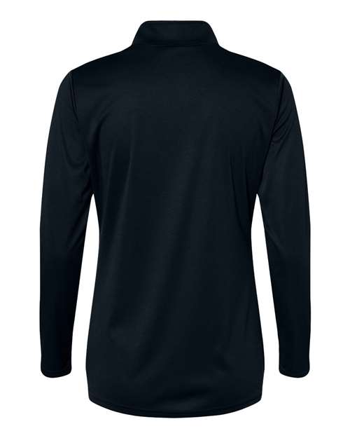 Women's Quarter-Zip Pullover - Black Back