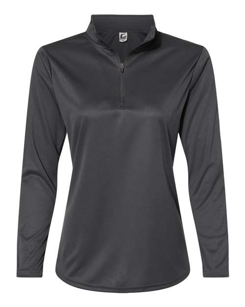 Women's Quarter-Zip Pullover - Graphite Front