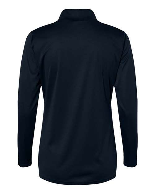 Women's Quarter-Zip Pullover - Navy Back