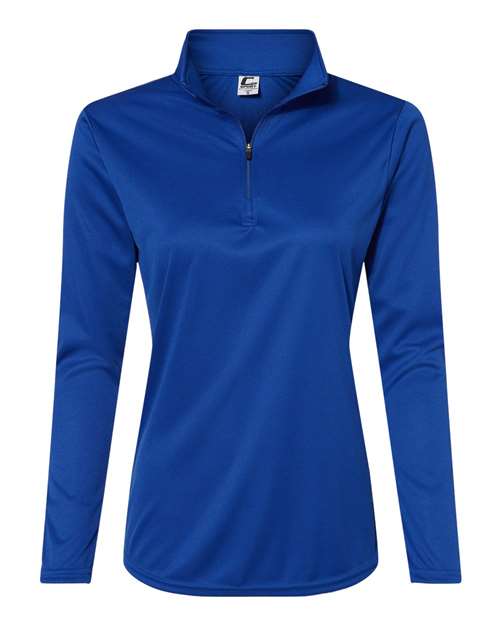 Women's Quarter-Zip Pullover - Royal Front