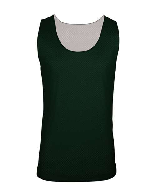 Men's Reversible Mesh Tank - Forest/ White Front
