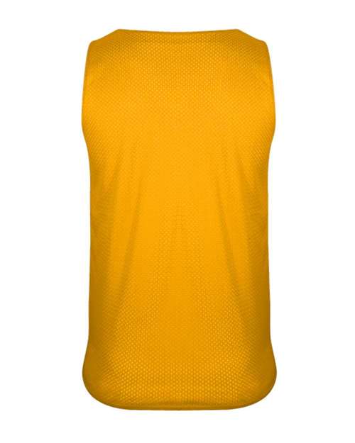 Men's Reversible Mesh Tank - Gold/ White Back
