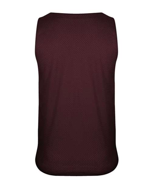 Men's Reversible Mesh Tank - Maroon/ White Back