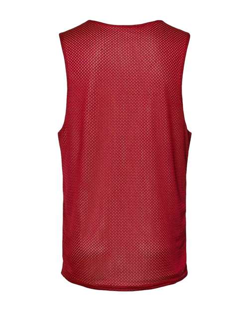 Men's Reversible Mesh Tank - Red/ White Back