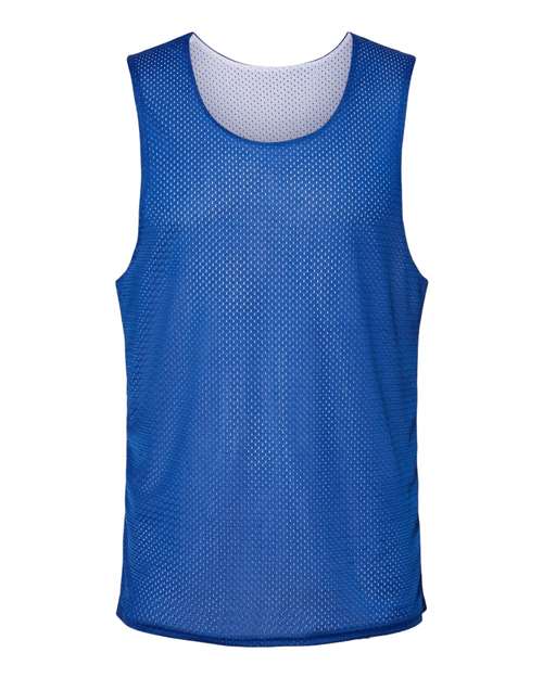 Men's Reversible Mesh Tank - Royal/ White Front