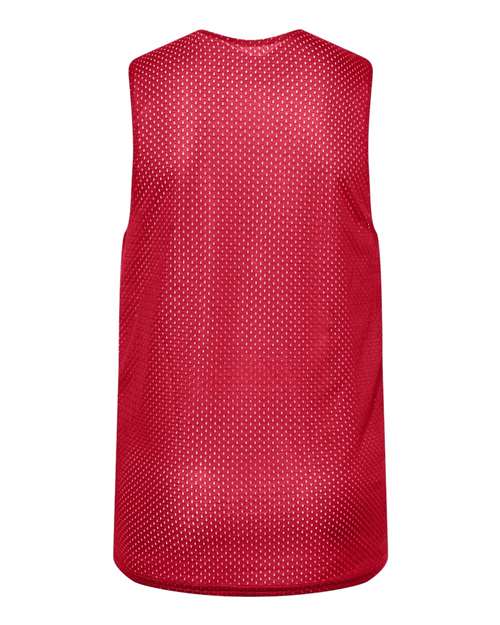 Youth Reversible Mesh Tank - Red/ White Back