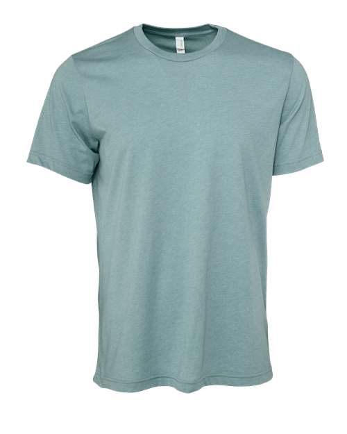 CVC Jersey Tee - Heather Blue Lagoon Front