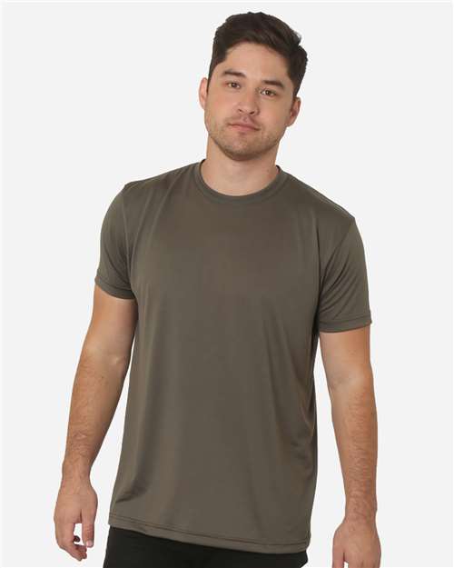 Unisex USA-Made Performance T-Shirt - Military Green Front