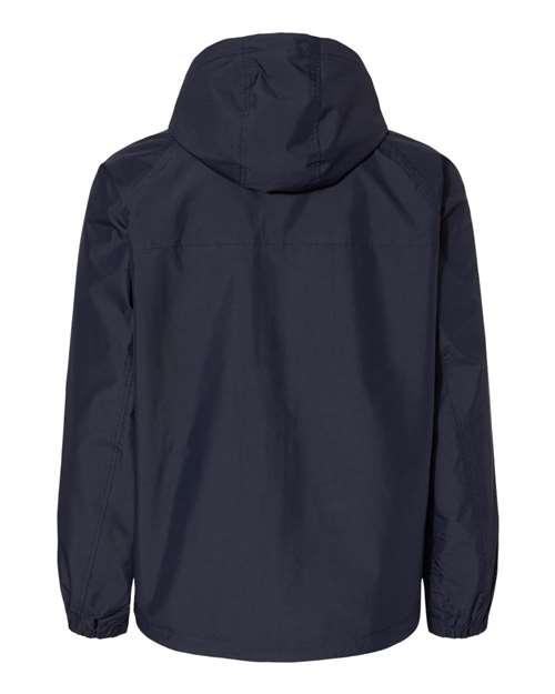 Unisex Torrent Waterproof Hooded Jacket - Navy Back
