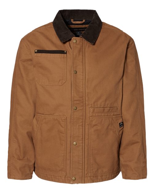 DRI DUCK Men's Tall Rambler Boulder Cloth Jacket - Saddle Front