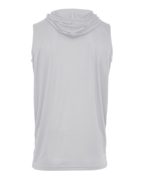 Men's B-Core Sleeveless Hooded T-Shirt - Silver Back