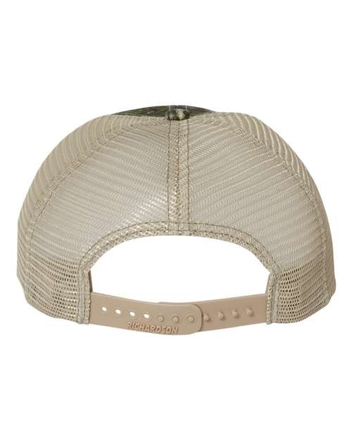 Garment Washed Printed Trucker Cap - Mossy Oak Obsession/ Khaki Back