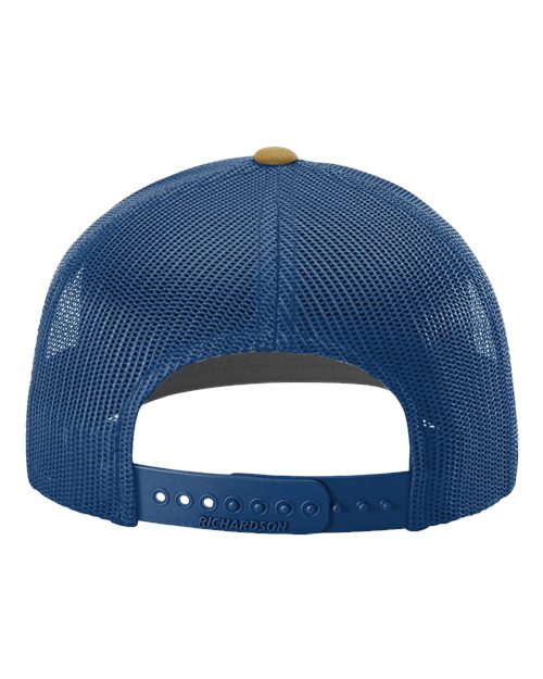Snapback Trucker Cap - Biscuit/ True Blue Back