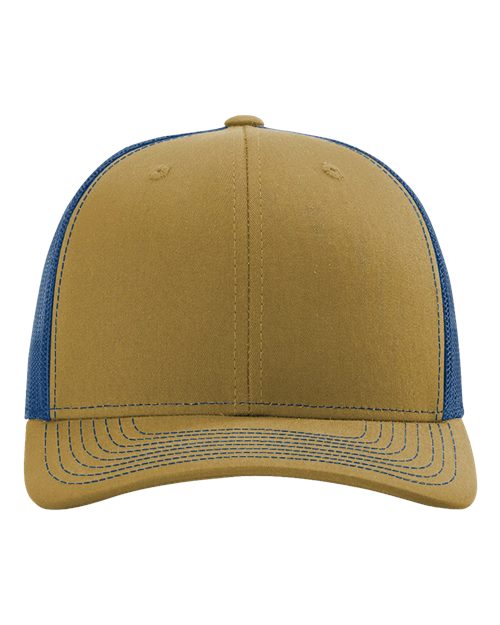 Snapback Trucker Cap - Biscuit/ True Blue Front