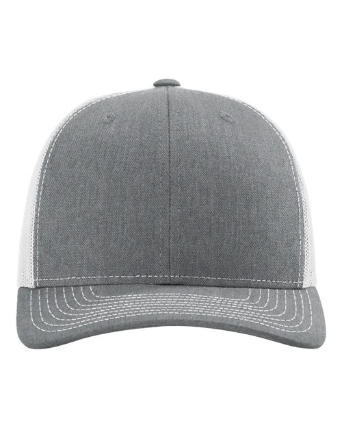 Snapback Trucker Cap - Heather Grey/ Light Grey Front