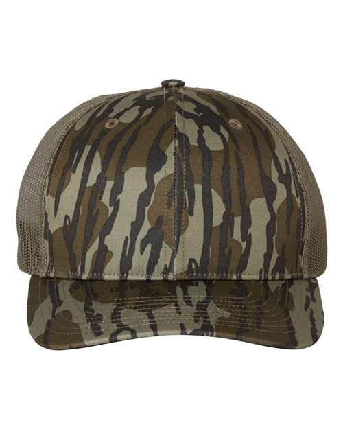 Printed Trucker Cap - Mossy Oak Bottomland/ Loden Front