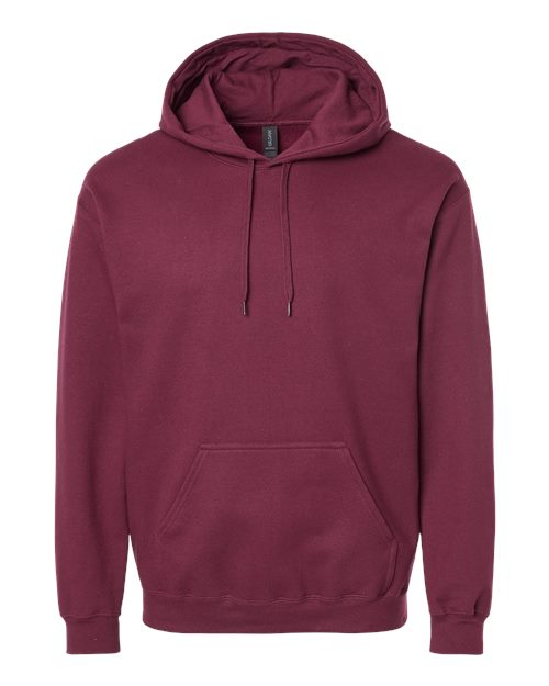 Unisex Softstyle® Midweight Hooded Sweatshirt - Maroon Front