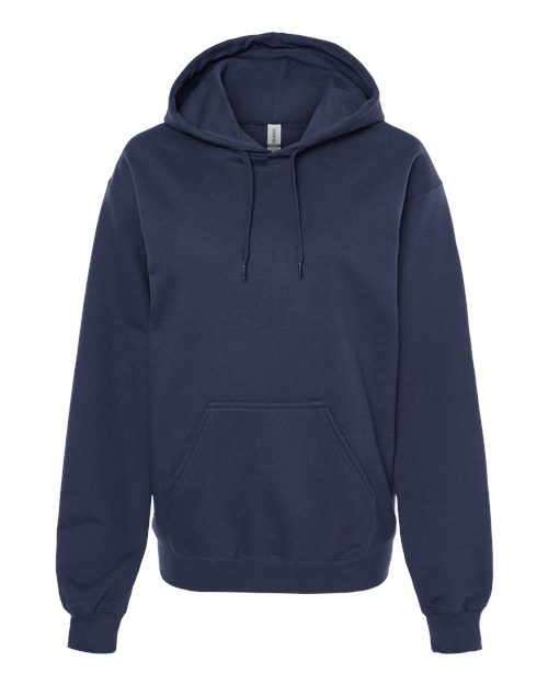 Gildan Unisex Softstyle® Midweight Hooded Sweatshirt - Navy Front