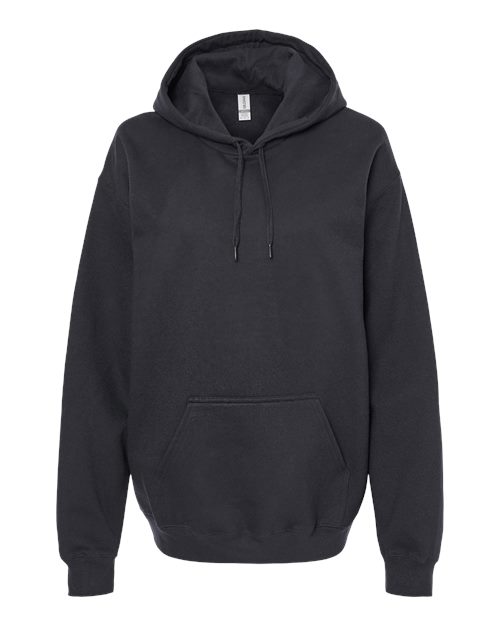 Gildan Unisex Softstyle® Midweight Hooded Sweatshirt - Black Front