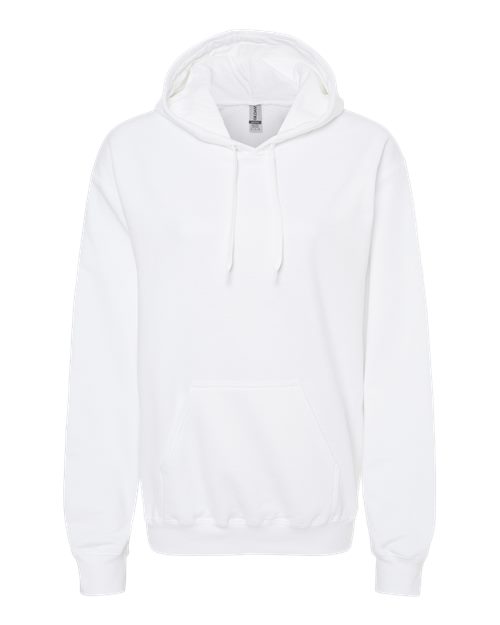 Gildan Unisex Softstyle® Midweight Hooded Sweatshirt - White Front