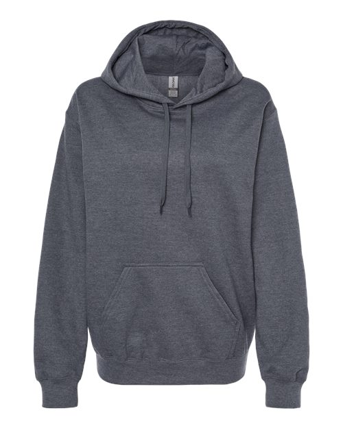 Gildan Unisex Softstyle® Midweight Hooded Sweatshirt - Dark Heather Front