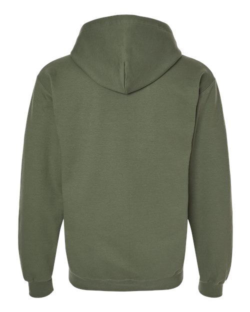 Unisex Softstyle® Full-Zip Hooded Sweatshirt - Military Green Back