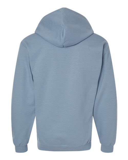 Unisex Softstyle® Full-Zip Hooded Sweatshirt - Stone Blue Back