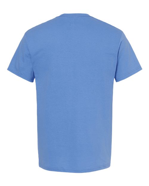 Men's Gold Soft Touch T-Shirt - Carolina Blue Back