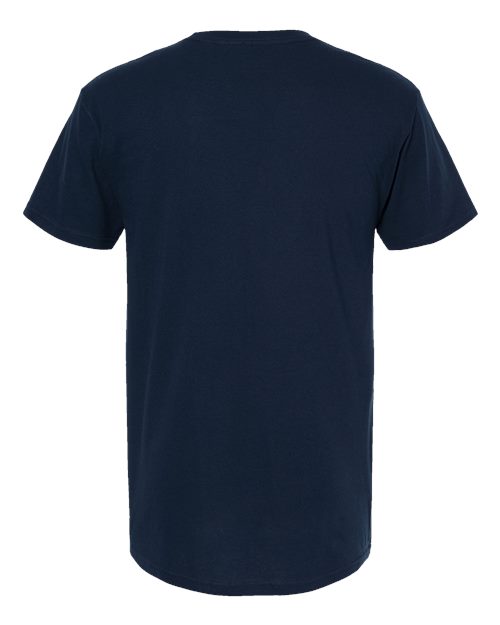 Men's Gold Soft Touch T-Shirt - Deep Navy Back