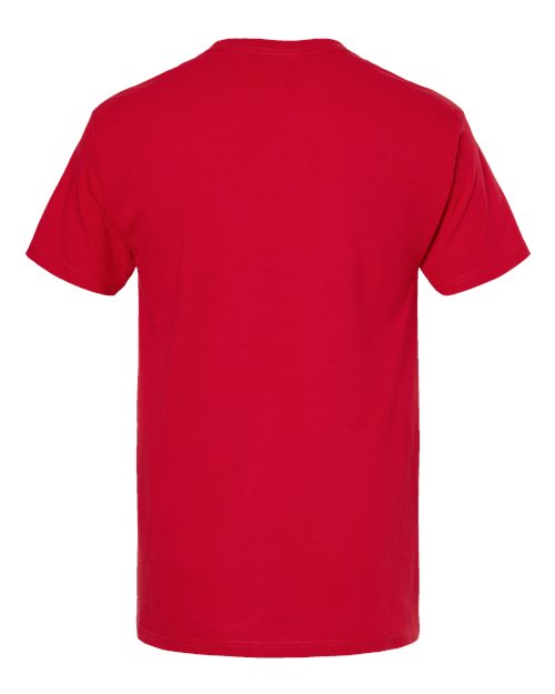 Men's Gold Soft Touch T-Shirt - Deep Red Back