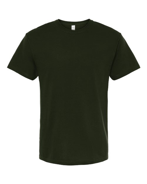 Men's Gold Soft Touch T-Shirt - Forest Green Front