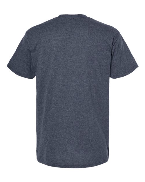 Men's Gold Soft Touch T-Shirt - Heather Navy Back